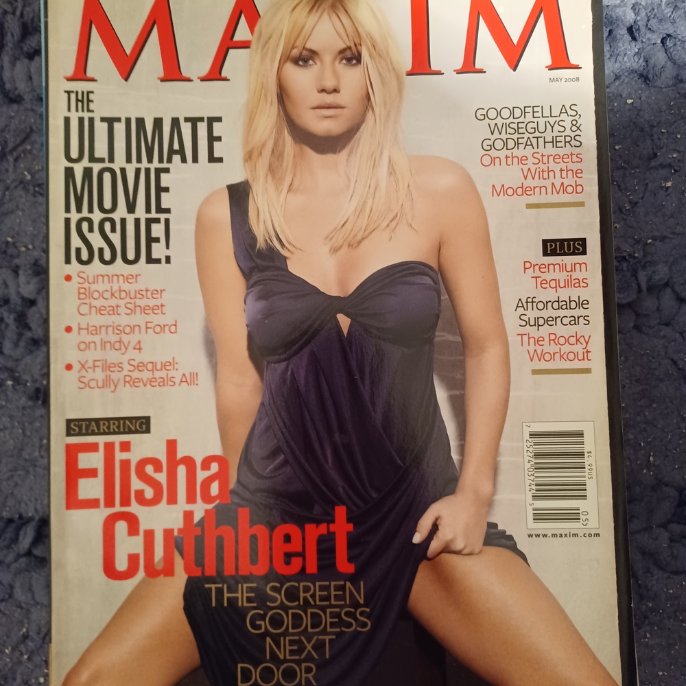 Maxim Magazine - May Issue with Black and White Cover